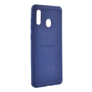 Protector de telefon din silicon ROAR CARBON ARMOR (rezistență medie la impact, colț cu pernă de aer, model carbon) ALBASTRU Samsung Galaxy A30 (SM-A305F), Samsung Galaxy A20 (SM-A205F)