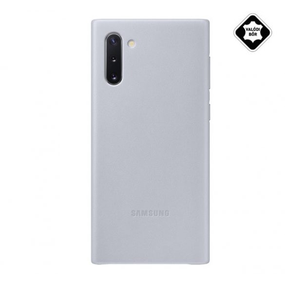 Protectie de telefon din plastic SAMSUNG (spate din piele naturala) GRI Samsung Galaxy Note 10 (SM-N970F)