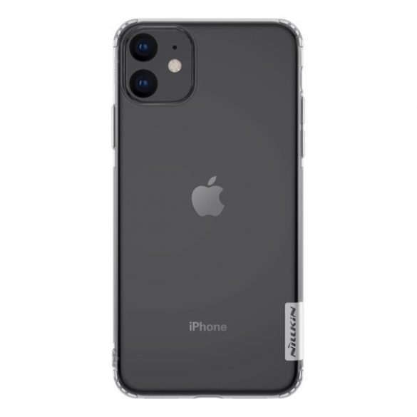 protecțiede telefon din silicon NILLKIN NATURE (rezistent la impact mediu, 0,6 mm, ultra-subțire, toc cu pernă de aer) pentru Apple iPhone 11