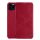 Husa NILLKIN QIN in picioare, efect piele (FLIP, deschidere laterala, suport card bancar) RED Apple iPhone 11 Pro