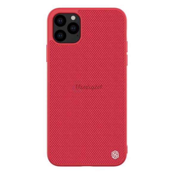 Protector de telefon din plastic NILLKIN TEXTURED (suprafață aspră, rezistență medie la impact, cadru din silicon, model 3D) RED Apple iPhone 11 Pro