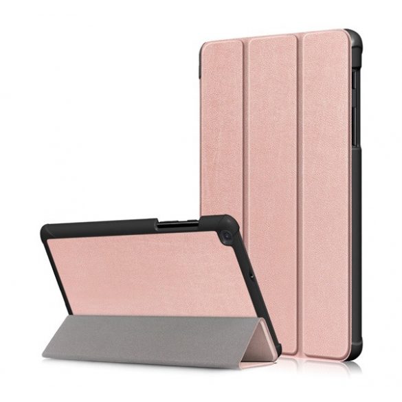 Husă în picioare, efect piele (FLIP activ, deschidere laterală, TRIFOLD, suport desktop) ROSE GOLD Samsung Galaxy Tab A 8.0 WIFI (2019) SM-T290, Samsung Galaxy Tab A 8.0 LTE (2019) SM-T295