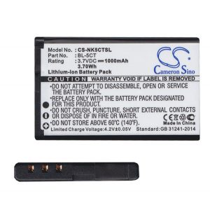 Baterie CAMERON SINO 1000mAh LI-ION (compatibil BL-5CT) Nokia 3720 Classic, Nokia 5220, Nokia 6303 Classic, Nokia 6730 Classic, Nokia 6303i Classic, Nokia C3-01 Touch and Type, Nokia C5-00, Nokia C6-01, Nokia C5-00.2, Nokia C3