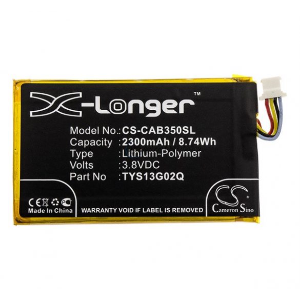 Baterie CAMERON SINO Li-Polymer (3,8V/2300mAh, compatibil CAT TYS13G02Q) BLACK CAT B35