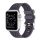 Curea de schimb (dimensiune personalizată, mică, din silicon ecologic, perforată, respirabilă, cu dungi) GRI Apple Watch Series 2 38 mm, Apple Watch Series 4 40 mm, Apple Watch Series 5 40 mm, Apple Watch Series 1 38 mm, Apple Watch Series 6 40 mm, 