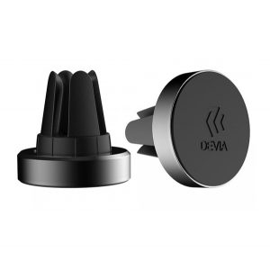 Suport auto DEVIA (pentru ventilatie, magnetic, 360°) NEGRU