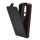 Carcasa in picioare, efect piele (FLIP, deschidere in jos, suport din silicon) NEGRU Nokia 4.2