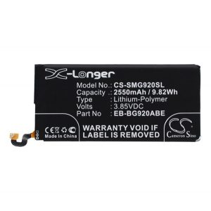 Baterie CAMERON SINO Li-Polymer (3,85V/2550mAh, compatibil cu Samsung EB-BG920ABE) NEGRU Samsung Galaxy S6 (SM-G920)