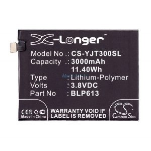 CAMERON SINO Baterie Li-Polimer (3.8V/3000mAh, compatibil Oneplus BLP613) NEGRU OnePlus 3