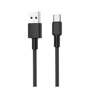 Cablu de date HOCO X29 (USB - Type-C, încărcător rapid, 100cm, anti-rupere) NEGRU