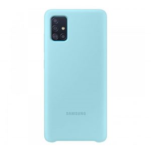 SAMSUNG silicon telefon protecțieCLEAR albastruSamsung Galaxy A51 (SM-A515F)