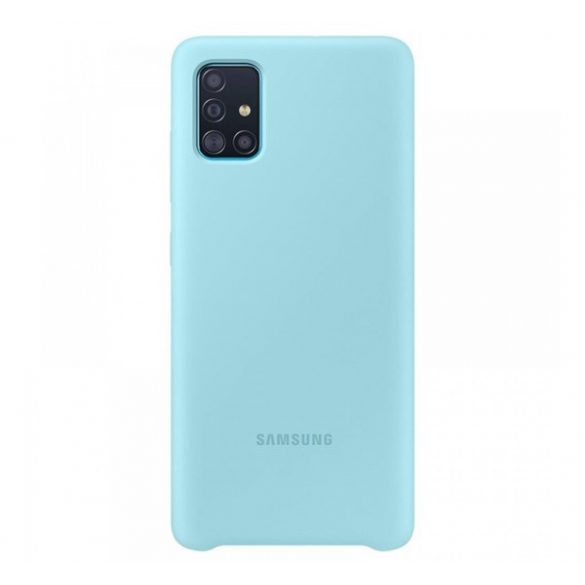 SAMSUNG silicon telefon protecțieCLEAR albastruSamsung Galaxy A51 (SM-A515F)