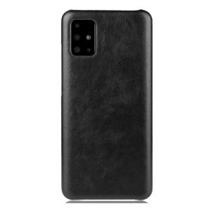 Protecție din plastic pentru telefon (efect piele) negru Samsung Galaxy A51 (SM-A515F)