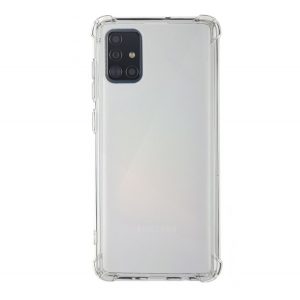 Protectie din silicon pentru telefon (rezistenta la impact mediu, colt cu perna de aer) TRANSPARENT Samsung Galaxy A51 (SM-A515F)