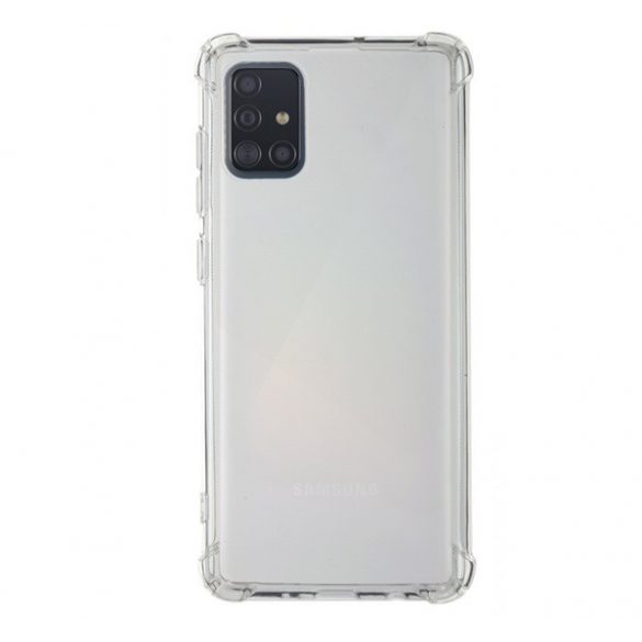 Protectie din silicon pentru telefon (rezistenta la impact mediu, colt cu perna de aer) TRANSPARENT Samsung Galaxy A51 (SM-A515F)