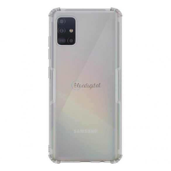 Protector de telefon din silicon NILLKIN NATURE (rezistență medie la impact, colț cu pernă de aer, 0,6 mm, ultrasubțire) GRI Samsung Galaxy A51 (SM-A515F)