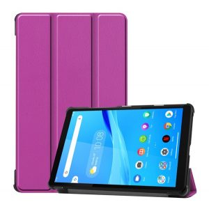 Husă stativă, efect piele (FLIP, deschidere laterală, funcție de suport pentru birou TRIFOLD) LILA Lenovo Tab M8 (TB-8505F) WIFI, Lenovo Tab M8 (TB-8505X) LTE