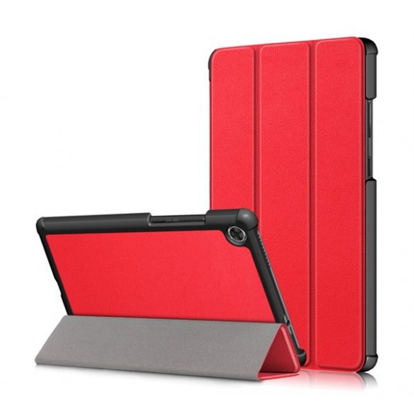 Husă stativă, efect piele (FLIP, deschidere laterală, funcție suport desktop TRIFOLD) PIROS Lenovo Tab M8 (TB-8505F) WIFI, Lenovo Tab M8 (TB-8505X) LTE