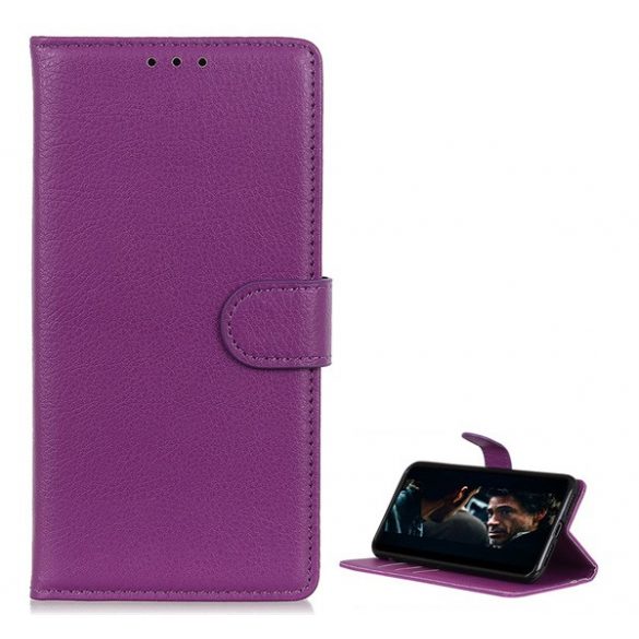 Husă în picioare, efect piele (FLIP, deschidere laterală, funcție de suport pentru desktop, premium) PURPLE Samsung Galaxy S20 Ultra (SM-G988F), Samsung Galaxy S20 Ultra 5G (SM-G988B)