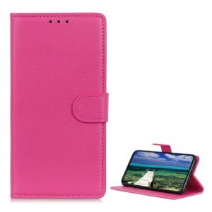 Husă stativă cu efect de piele (FLIP, deschidere laterală, desktop, premium) ROSE pentru Samsung Galaxy S20 Plus (SM-G985F), Samsung Galaxy S20 Plus 5G (SM-G986)