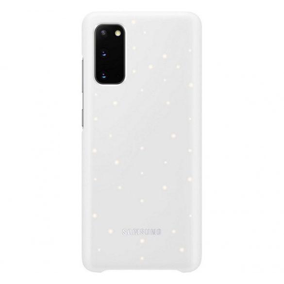 SAMSUNG plastic telefon protecție(ultra-subțire, apel și funcția de mesaj, iluminare LED) alb  Samsung Galaxy S20 (SM-G980F), Samsung Galaxy S20 5G (SM-G981U)