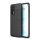 Protectie de telefon din silicon (rezistenta la impact mediu, efect piele, model de cusaturi) NEGRU Huawei P40