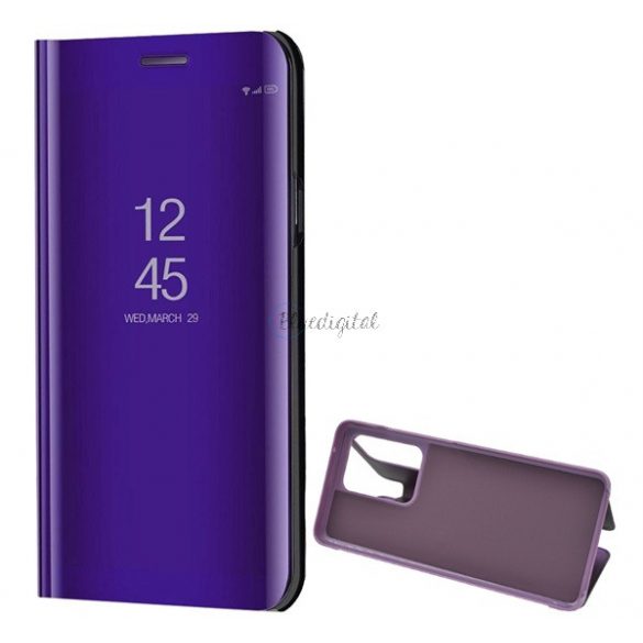 Husă în picioare (FLIP activ, deschidere laterală, funcție de suport pentru birou, suprafață oglindă, husă Mirror View) PURPLE Samsung Galaxy S20 Ultra (SM-G988F), Samsung Galaxy S20 Ultra 5G (SM-G988B)