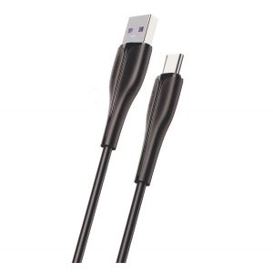 Cablu de date USAMS (USB - Type-C, încărcător rapid, 100cm, anti-rupere) NEGRU