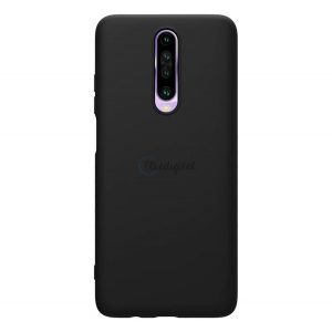 Protector de telefon din silicon NILLKIN RUBBER WAPPED (cauciucat, ecologic) NEGRU Xiaomi Redmi K30 / K30 5G