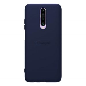 Protector de telefon din silicon NILLKIN RUBBER WAPPED (cauciucat, ecologic) ALBASTRU ÎNCHIS Xiaomi Redmi K30 / K30 5G