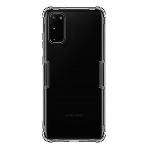 Protector de telefon din silicon NILLKIN NATURE (rezistență medie la impact, colț cu pernă de aer, 0,6 mm, ultra-subțire) GRI Samsung Galaxy S20 Plus (SM-G985F), Samsung Galaxy S20 Plus 5G (SM-G986)