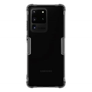 Protector de telefon din silicon NILLKIN NATURE (rezistență medie la impact, colț cu pernă de aer, 0,6 mm, ultra-subțire) GRI Samsung Galaxy S20 Ultra (SM-G988F), Samsung Galaxy S20 Ultra 5G (SM-G988B)