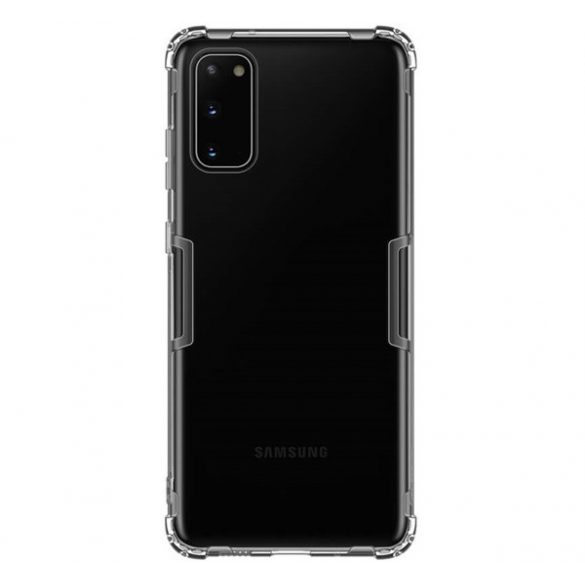 Protector de telefon din silicon NILLKIN NATURE (rezistență medie la impact, colț cu pernă de aer, 0,6 mm, ultra-subțire) GRI Samsung Galaxy S20 (SM-G980F), Samsung Galaxy S20 5G (SM-G981U)