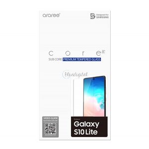 Proiectat pentru sticlă de protecție a ecranului SAMSUNG (rezistentă la zgârieturi, 0,33 mm, 9H, NU curbată) TRANSPARENT Samsung Galaxy S10 Lite (SM-G770F)