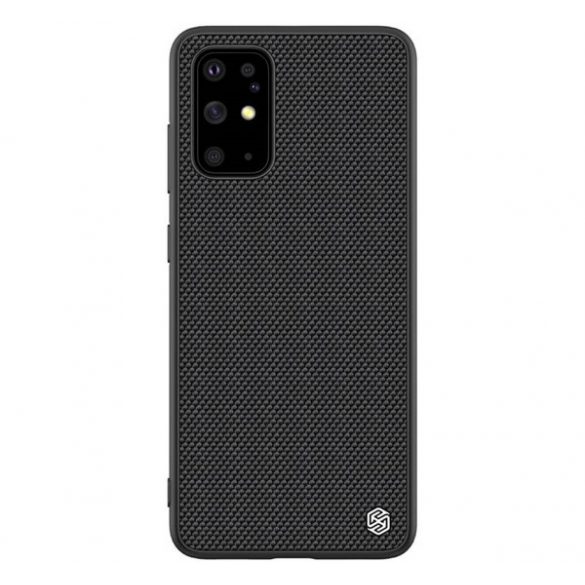 protecțiede telefon din plastic NILLKIN TEXTURED (suprafață aspră, rezistent la impact mediu, cadru din silicon, model 3D) negru Samsung Galaxy S20 Plus (SM-G985F), Samsung Galaxy S20 Plus 5G (SM-G986)