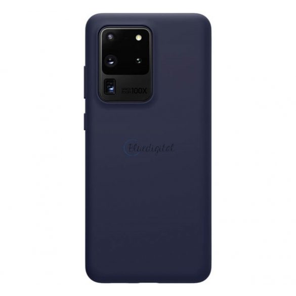 Protector de telefon din silicon NILLKIN FLEX PURE (ultra-subțire, ecologic, interior din microfibră de pluș, mat) ALBASTRU ÎNCHIS Samsung Galaxy S20 Ultra (SM-G988F), Samsung Galaxy S20 Ultra 5G (SM-G988B)