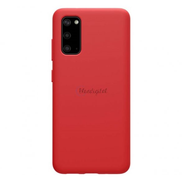 Protector de telefon din silicon NILLKIN FLEX PURE (ultra-subțire, ecologic, interior din microfibră de pluș, mat) ROȘU Samsung Galaxy S20 (SM-G980F), Samsung Galaxy S20 5G (SM-G981U)