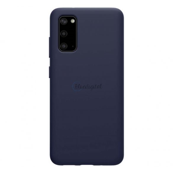 Protector de telefon din silicon NILLKIN FLEX PURE (ultra-subțire, ecologic, interior din microfibră de pluș, mat) ALBASTRU ÎNCHIS Samsung Galaxy S20 (SM-G980F), Samsung Galaxy S20 5G (SM-G981U)