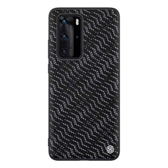 Protector de telefon din silicon NILLKIN TWINKLE (rezistenta la impact mediu, spate din plastic, ecologic, stralucitor) SILVER Huawei P40 Pro 5G