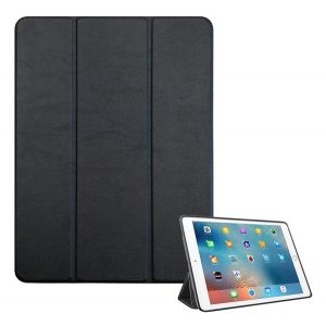 4-OK carcasă în picioare, efect piele (FLIP activ, deschidere laterală, TRIFOLD, suport de birou, suport pentru creion, succesor FI97BK) NEGRU Apple IPAD 10.2 (2019), Apple IPAD 10.2 (2020), Apple IPAD 10.2 (2021)