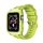 Curea de schimb (dimensiune personalizată, silicon, cadru rezistent la impact) VERDE DESCHIS Apple Watch Series 1 38mm, Apple Watch Series 2 38mm, Apple Watch Series 3 38mm