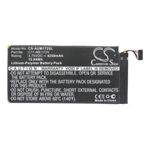 Baterie CAMERON SINO Li-Polymer (3.75V/4250mAh, compatibil cu Asus C11-ME172V) NEGRU