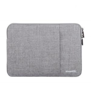 Husă HAWEEL verticală, textil (universal, strat interior rezistent la șocuri, fermoar, respirabil, dimensiune 15") GREY