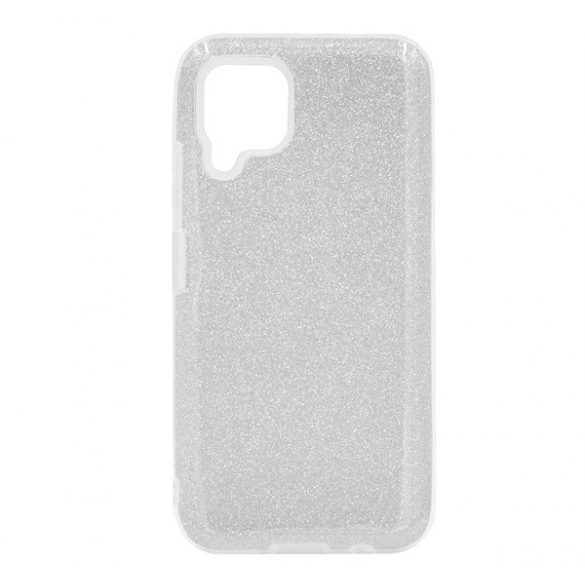 Protectie de telefon din silicon (interior din plastic, spate lucios) SILVER Huawei P40 Lite 4G / Nova 6 SE