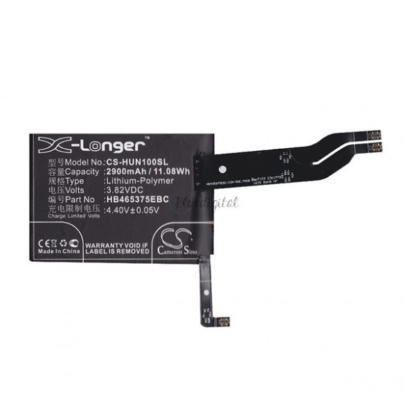 Baterie CAMERON SINO Li-Polymer (3.82V/2900mAh, compatibil cu Huawei HB465375EBC) NEGRU