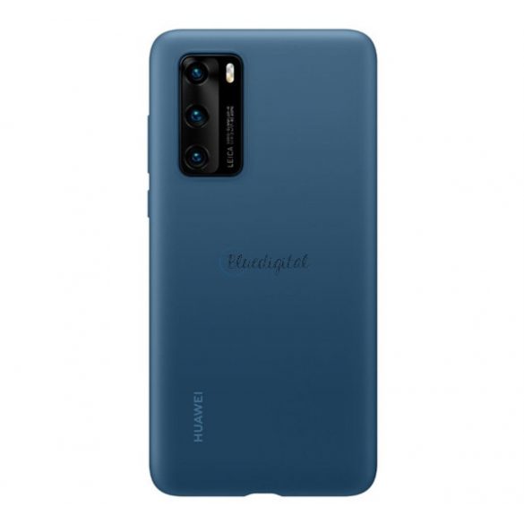 Protectie de telefon din silicon HUAWEI BLUE INCHIS Huawei P40