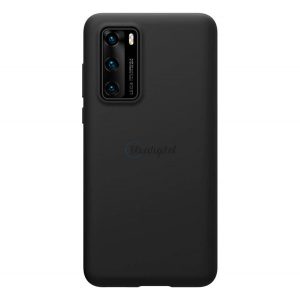 Protector de telefon din silicon NILLKIN FLEX PURE (ultra-subțire, ecologic, interior din microfibră de pluș, mat) NEGRU Huawei P40