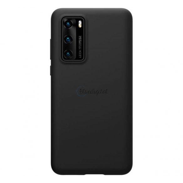 Protector de telefon din silicon NILLKIN FLEX PURE (ultra-subțire, ecologic, interior din microfibră de pluș, mat) NEGRU Huawei P40