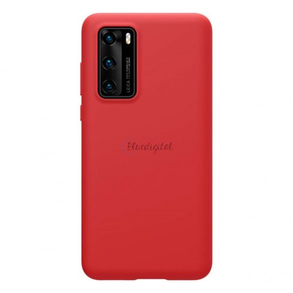 Protector de telefon din silicon NILLKIN FLEX PURE (ultra-subțire, ecologic, interior din microfibră de pluș, mat) ROȘU Huawei P40