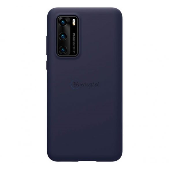 Protector de telefon din silicon NILLKIN FLEX PURE (ultra-subțire, ecologic, interior din microfibră de pluș, mat) ALBASTRU ÎNCHIS Huawei P40